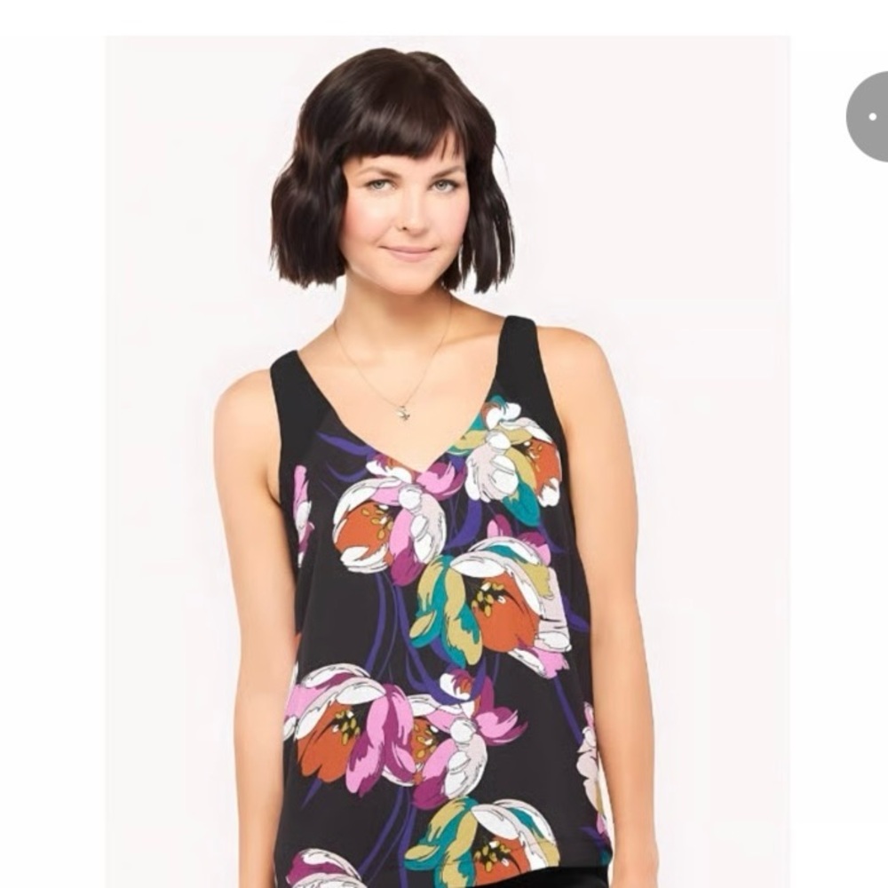 Evereve Peyton Jensen Teddy Double V-Neck Floral Top